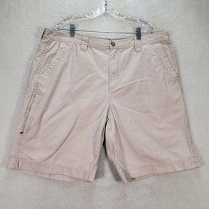 Outdoor Life Beige Cotton High Rise Classic Outdoor Preppy Cargo Chino Shorts